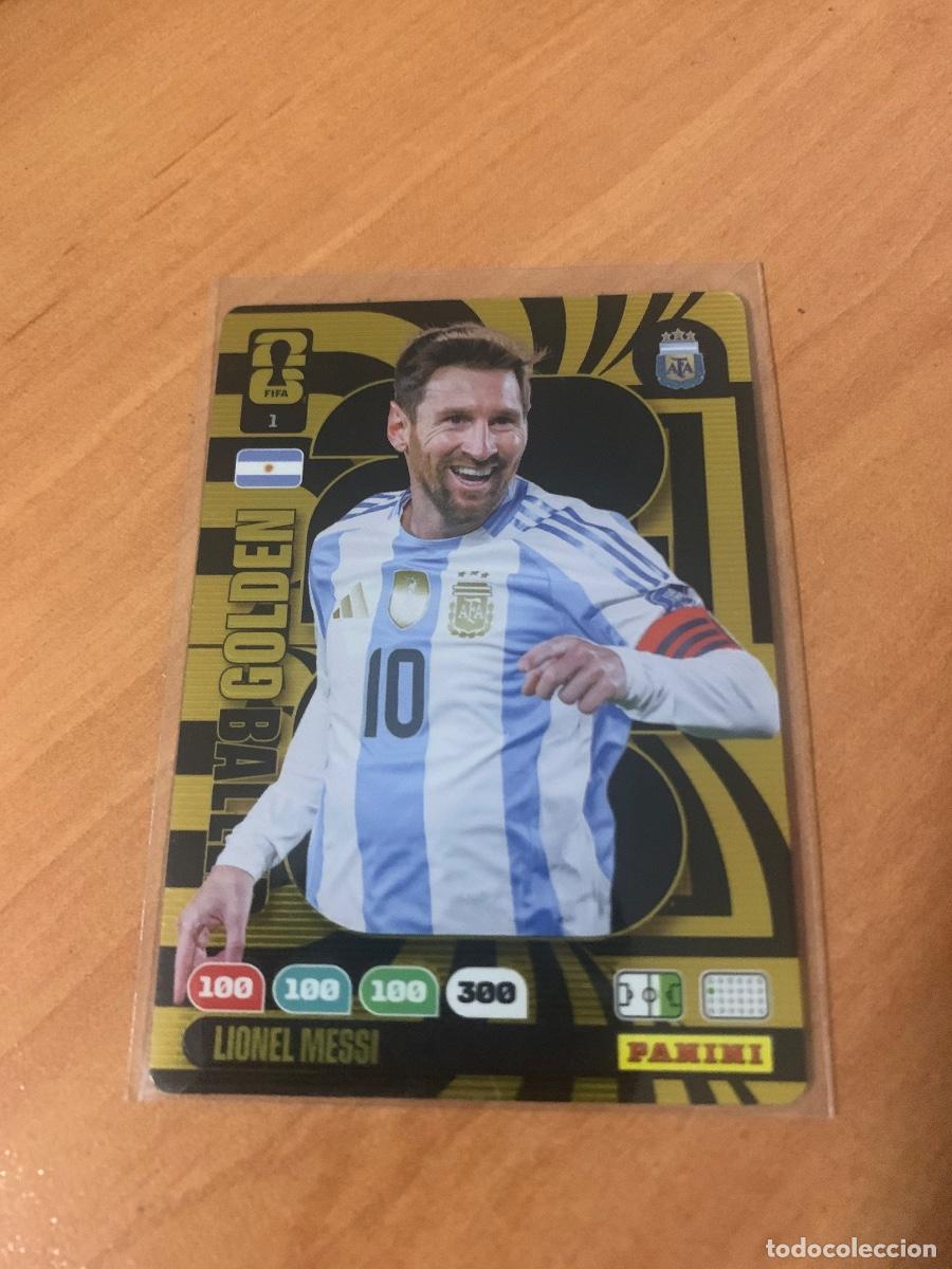 Coleccionismo cromos antiguos: 1-GB LIONEL MESSI GOLDEN BALLER ADRENALYN MUNDIAL 2026 PANINI