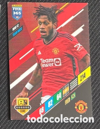 Coleccionismo cromos antiguos: 12 FRED FIFA 365 ADRENALYN XL 2024