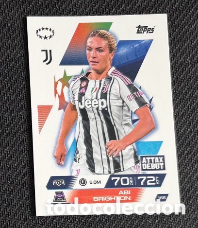 Coleccionismo cromos antiguos: 166 ABI BRIGHTON JUVENTUS Colecci&oacute;n match attax TOPPS 2025 2026