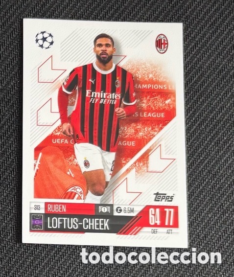 Coleccionismo cromos antiguos: 313 LOFTUS CHEEK MIL&Aacute;N Colecci&oacute;n match attax TOPPS 2024 2025