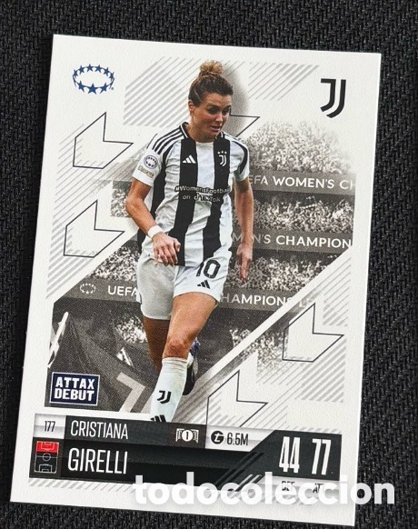 Coleccionismo cromos antiguos: 177 CRISTIANA GIRELLI JUVENTUS Colecci&oacute;n match attax TOPPS 2024 2025