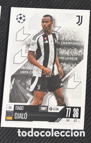 Coleccionismo cromos antiguos: 321 DJALO JUVENTUS Colecci&oacute;n match attax TOPPS 2024 2025