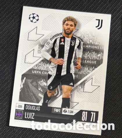 Coleccionismo cromos antiguos: 329 DOUGLAS LUIZ JUVENTUS Colecci&oacute;n match attax TOPPS 2024 2025
