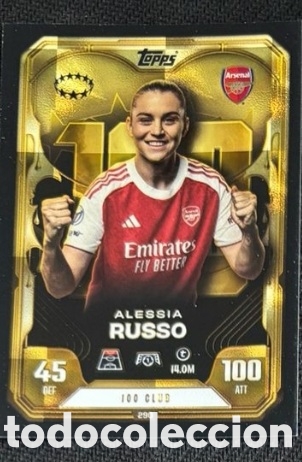 Coleccionismo cromos antiguos: ALESSIA RUSSO ARSENAL Topps Match Attax Extra 2025 2026