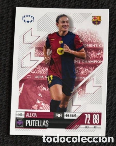 Coleccionismo cromos antiguos: 140 ALEXIA PUTELLAS Topps UEFA Champions League Match Attax 2024 2025 carta FC BARCELONA