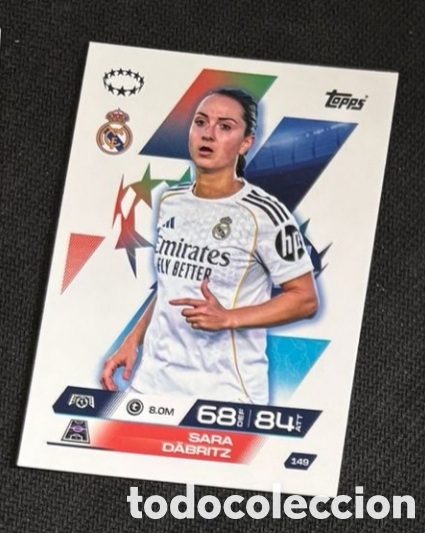 Coleccionismo cromos antiguos: 149 SARA DABRITZ Topps UEFA Champions League Match Attax 2025 2026 carta REAL MADRID