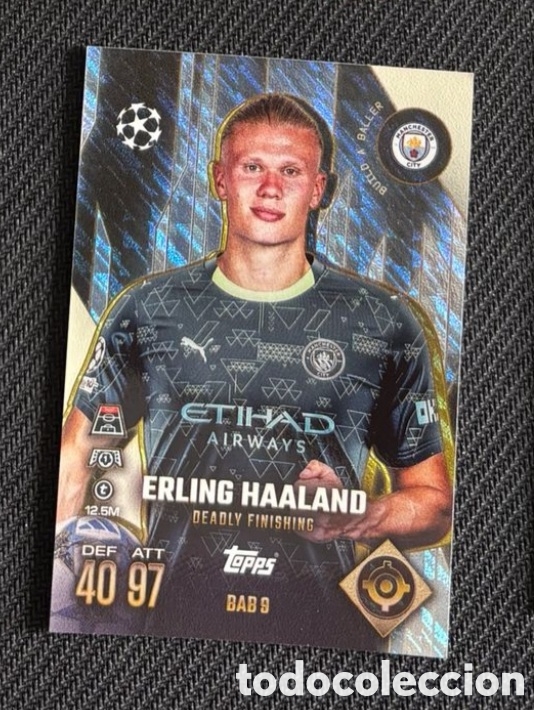 Coleccionismo cromos antiguos: BAB9 HAALAND MANCHESTER CITY Topps Match Attax Extra 2025-26