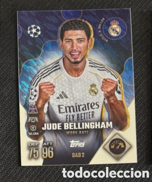 Coleccionismo cromos antiguos: BAB 2 JUDE BELLINGHAM REAL MADRID Topps Match Attax Extra 2025-26