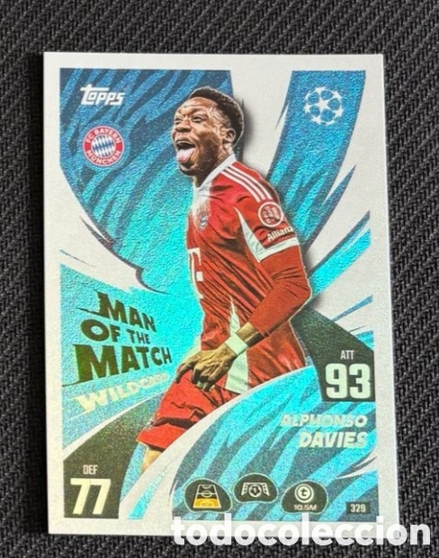 Coleccionismo cromos antiguos: 329 DAVIES BAYERN MUNICH Topps Match Attax Extra 2025-26
