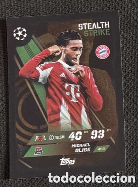 Coleccionismo cromos antiguos: OLISE BAYERN MUNICH Topps Match Attax Extra 2025-26