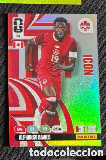 Coleccionismo cromos antiguos: 84 ICON DAVIES CANADA FIFA WORLD CUP 2026 ADRENALYN XL