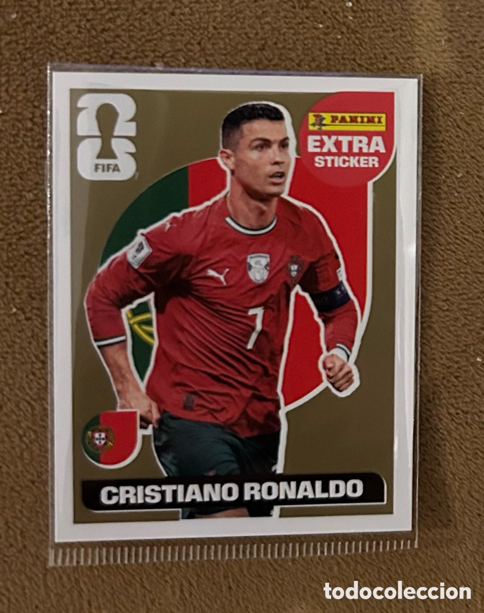 Coleccionismo cromos antiguos: Cristiano Ronaldo Extra Sticker Gold Panini 2026