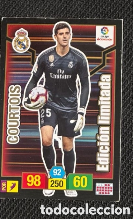Coleccionismo cromos antiguos: COURTOIS REAL MADRID Panini Adrenalyn XL La Liga Santander 2018-19