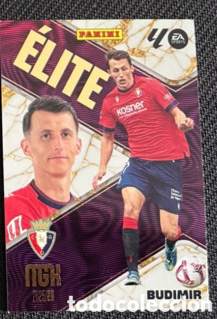 Coleccionismo cromos antiguos: BUDIMIR OSASUNA ELITE MEGACRACKS MGK 25 26
