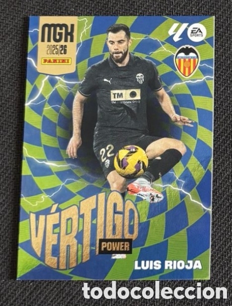 Coleccionismo cromos antiguos: LUIS RIOJA VALENCIA VERTIGO POWER MGK MEGACRACKS 2025 2026