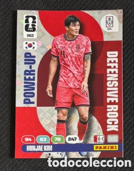 Coleccionismo cromos antiguos: 563 KIM MINJAE COREA DEL SUR POWER-UP FIFA WORLD CUP 2026