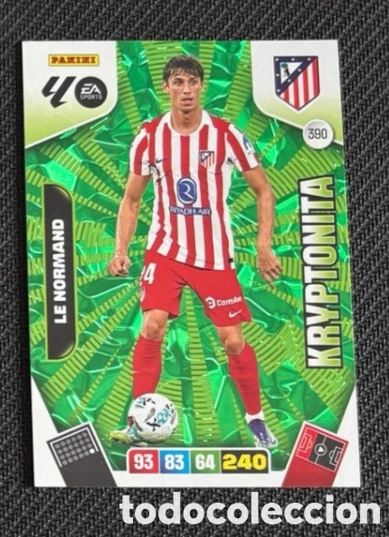 Coleccionismo cromos antiguos: KRYPTONITA LE NORMAND ATLETICO MADRID ADRENALYN XL 2025 2026