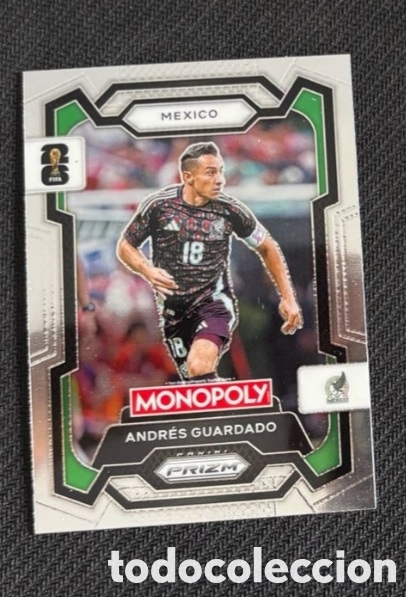 Coleccionismo cromos antiguos: ANDRES GUARDADO MEXICO Monopoly PRIZM FIFA WORLD CUP 2026
