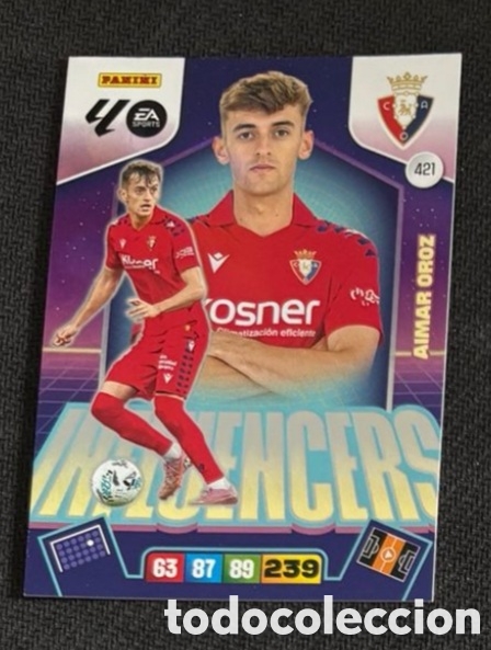 Coleccionismo cromos antiguos: 421 AIMAR OROZ OSASUNA ADRENALYN XL LALIGA 2025 2026