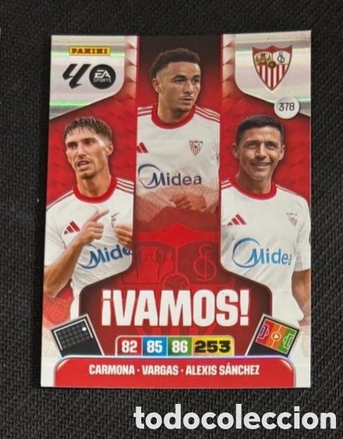 Coleccionismo cromos antiguos: 378 VAMOS SEVILLA ADRENALYN XL LA LIGA ESPA&Ntilde;OLA 2025 2026