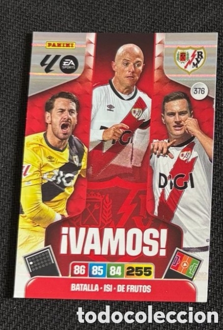 Coleccionismo cromos antiguos: 376 VAMOS RAYO VALLECANO ADRENALYN XL LA LIGA ESPA&Ntilde;OLA 2025 2026