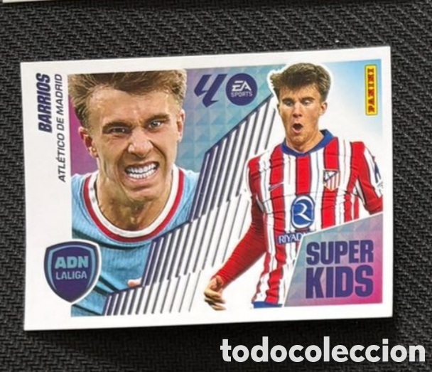 Coleccionismo cromos antiguos: PABLO BARRIOS ATLETICO MADRID ADN LA LIGA SUPER KIDS LIGA ESTE 2025-2026