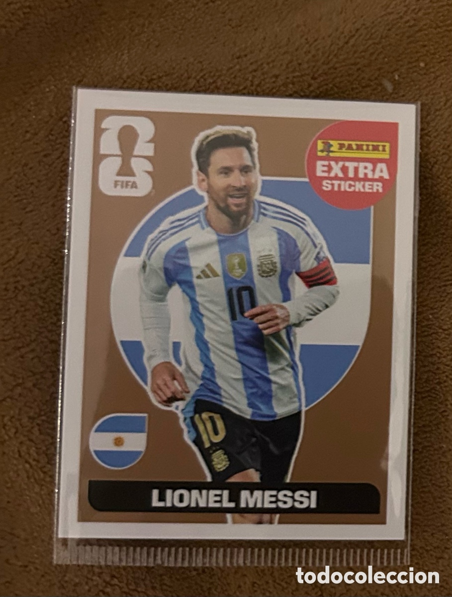 Coleccionismo cromos antiguos: Messi extra sticker bronce FIFA 2026
