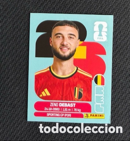 Coleccionismo cromos antiguos: DEBAST B&Eacute;LGICA FIFA WORLD CUP 2026 sticker PANINI