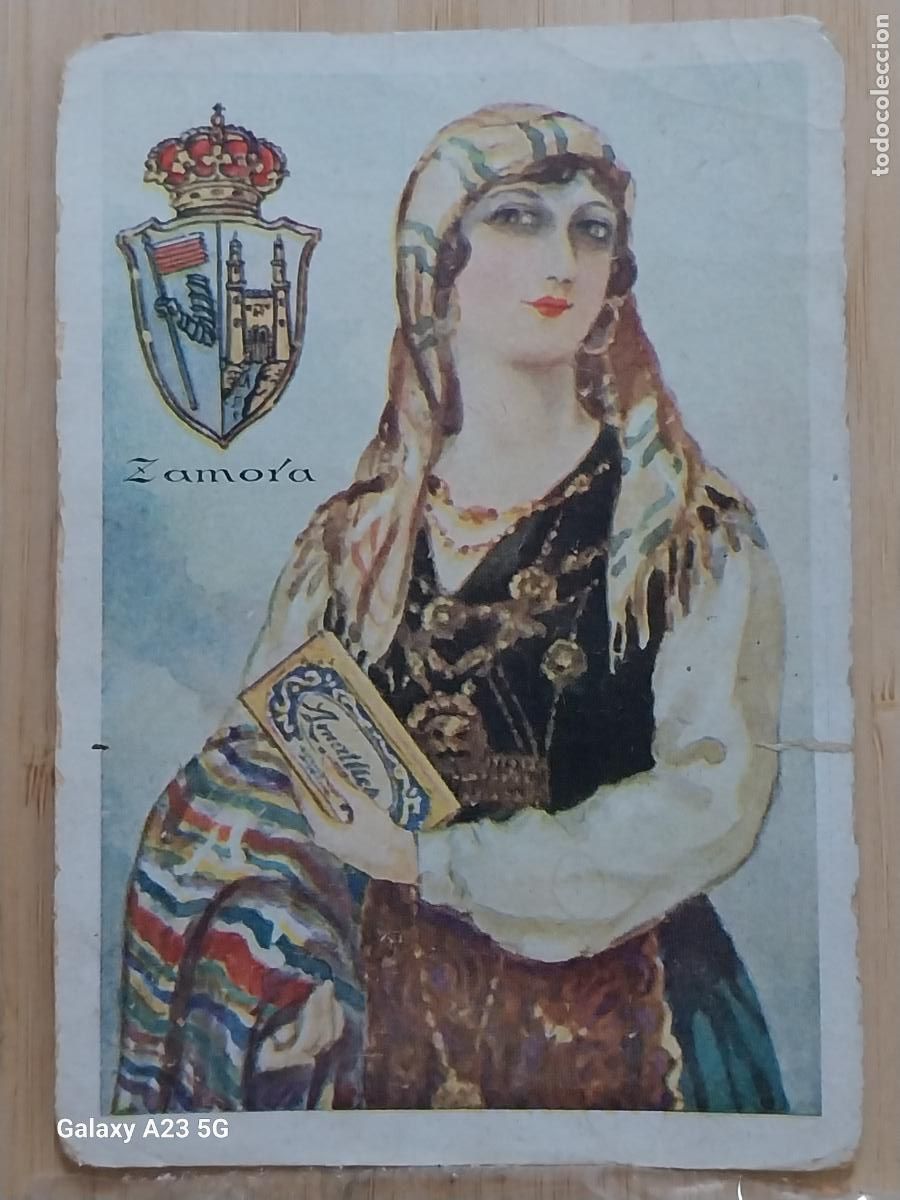 Coleccionismo cromos antiguos: ZAMORA CHOCOLATES AMATLLER TRAJE REGIONAL ILUSTRACION MODERNISTA CROMO 33 ORIGINAL A&Ntilde;OS 20 30
