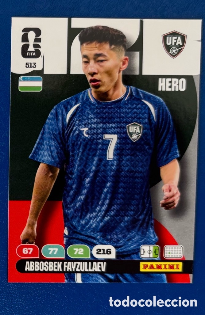 Coleccionismo cromos antiguos: 513 FAYZULLAEV UZBEKIST&Aacute;N FIFA WORLD CUP MUNDIAL 2026