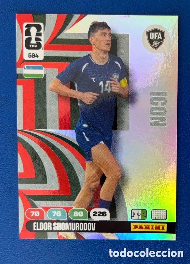 Coleccionismo cromos antiguos: 504 SHOMURODOV UZBEKIST&Aacute;N ICON FIFA WORLD CUP MUNDIAL 2026