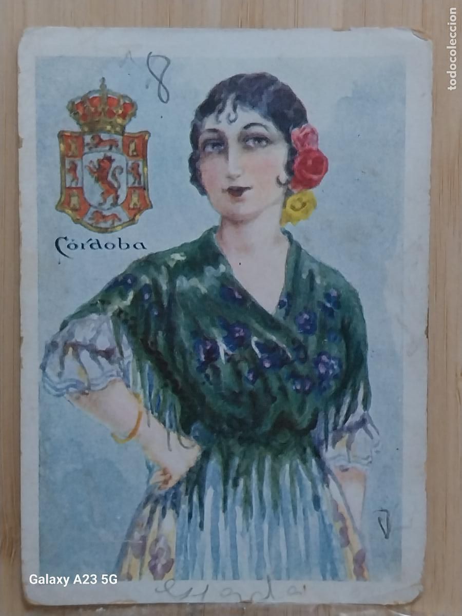 Coleccionismo cromos antiguos: CORDOBA * CHOCOLATES AMATLLER TRAJE REGIONAL ILUSTRACION MODERNISTA CROMO 45 ORIGINAL A&Ntilde;OS 20 30