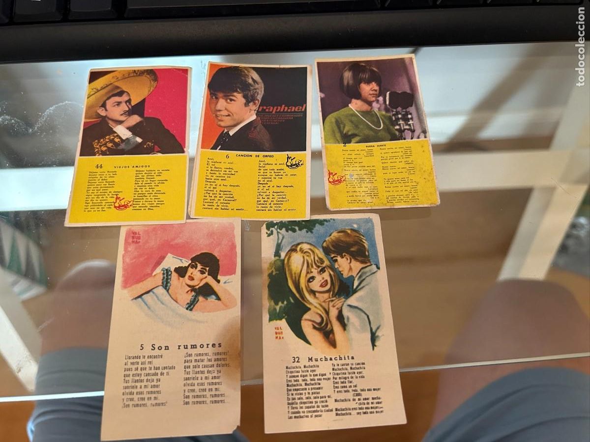 Coleccionismo cromos antiguos: CHOCOLATES NIETO CON LAS MAS HERMOSAS CANCIONES CROMOS N&ordm; 2-5-6-32 Y 44 POSIBILIDAD VENDER SUIELTOS