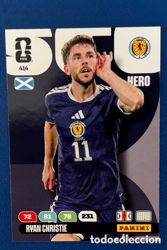 Coleccionismo cromos antiguos: 414 CHRISTIE ESCOCIA FIFA WORLD CUP MUNDIAL 2026