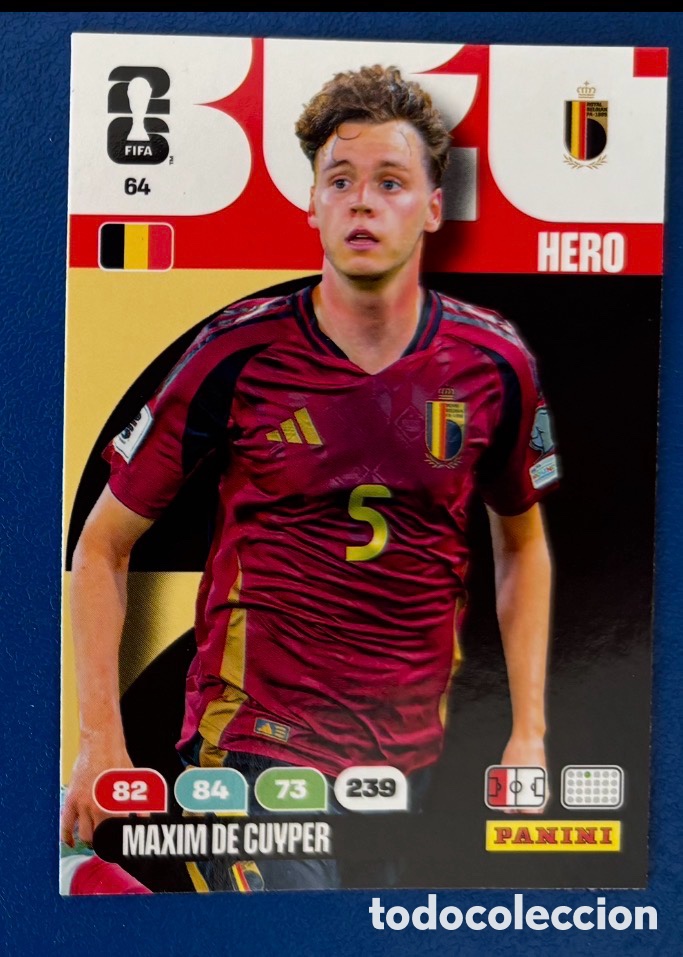 Coleccionismo cromos antiguos: 64 DE CUYPER BELGICA FIFA WORLD CUP MUNDIAL 2026