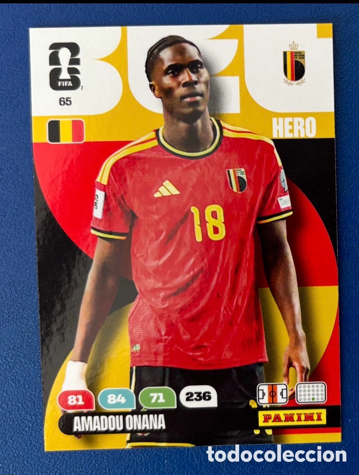 Coleccionismo cromos antiguos: 65 ONANA B&Eacute;LGICA FIFA WORLD CUP MUNDIAL 2026