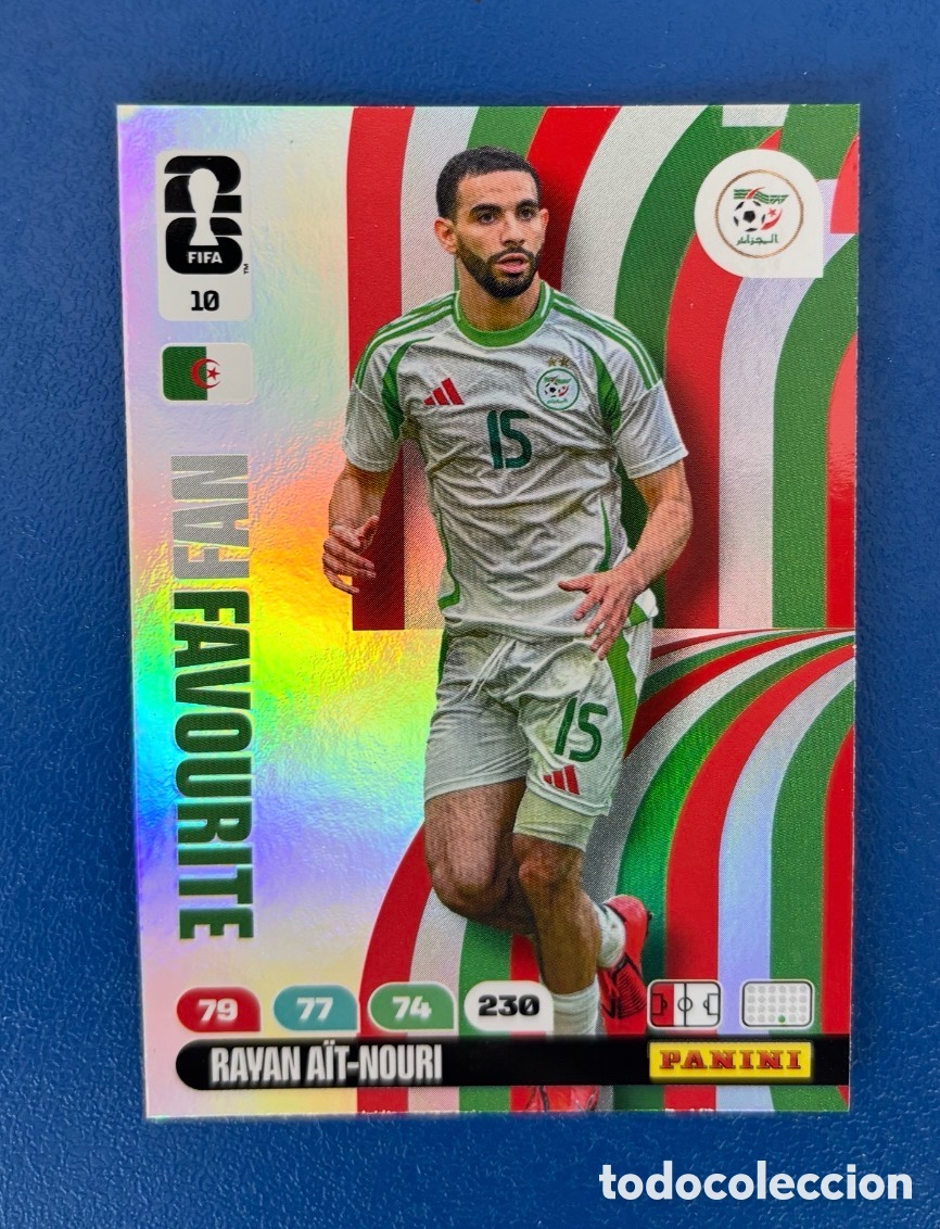 Coleccionismo cromos antiguos: 10 AIT NOURI ARGELIA FIFA WORLD CUP MUNDIAL 2026 FAN FAVOURITE