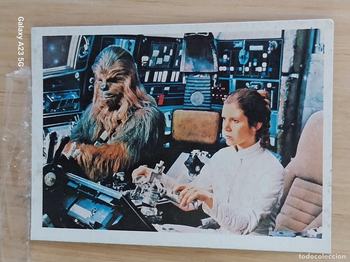 Collectionnisme Cartes &agrave; collectionner anciennes: RETORNO JEDI STAR WARS A&Ntilde;O 1983 CROMO 23 RECUPERADO ED PACOSA 2 LEIA CHEWBACCA