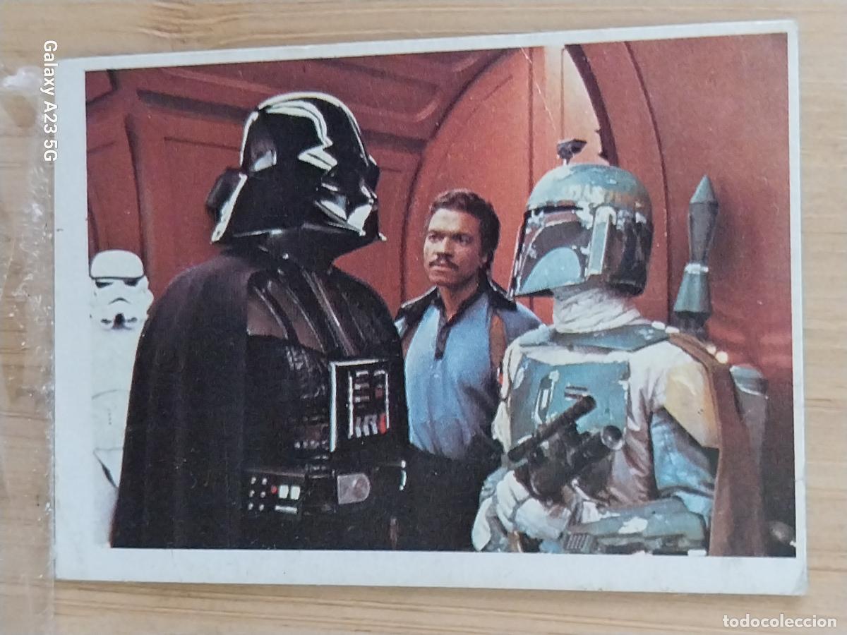 Coleccionismo cromos antiguos: RETORNO JEDI STAR WARS A&Ntilde;O 1983 CROMO 17 RECUPERADO ED PACOSA 2 BOBA FETT DARTH VADER