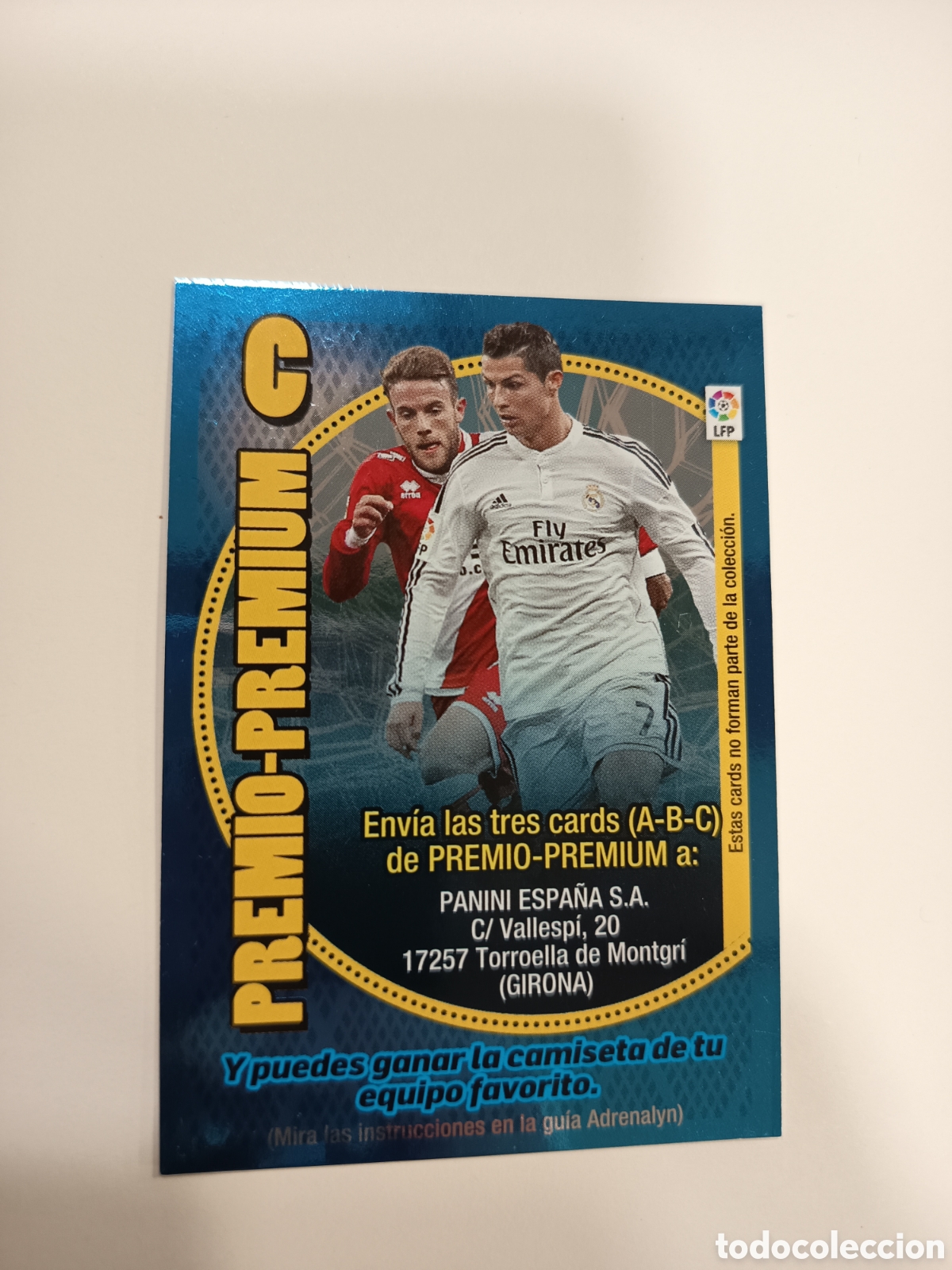 Coleccionismo cromos antiguos: Premio - Premium C Cristiano Ronaldo Adrenalyn XL 2014-15 2014 2015