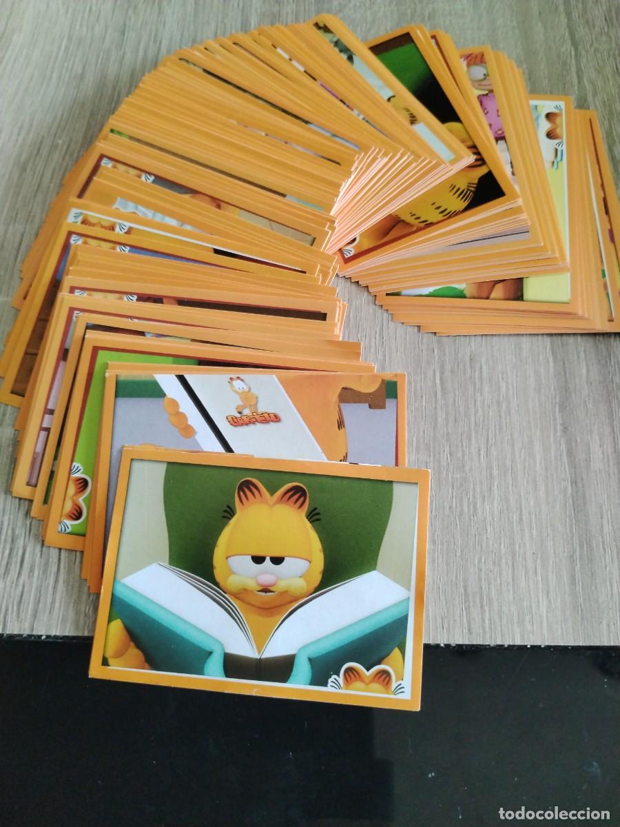 Collectable Antique Stickers: The Garfield show- a&ntilde;o 2011- lote de 164 cromos