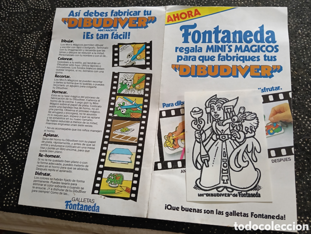 Coleccionismo cromos antiguos: Publicidad de las galletas Fontaneda con un cromo. C 93