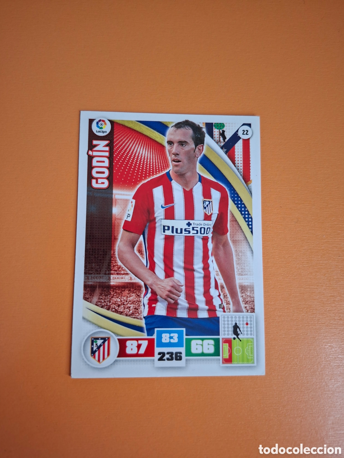 Coleccionismo cromos antiguos: GODIN N&deg;22 (ATL&Eacute;TICO MADRID) ADRENALYN XL 2015-16 PANINI CROMO