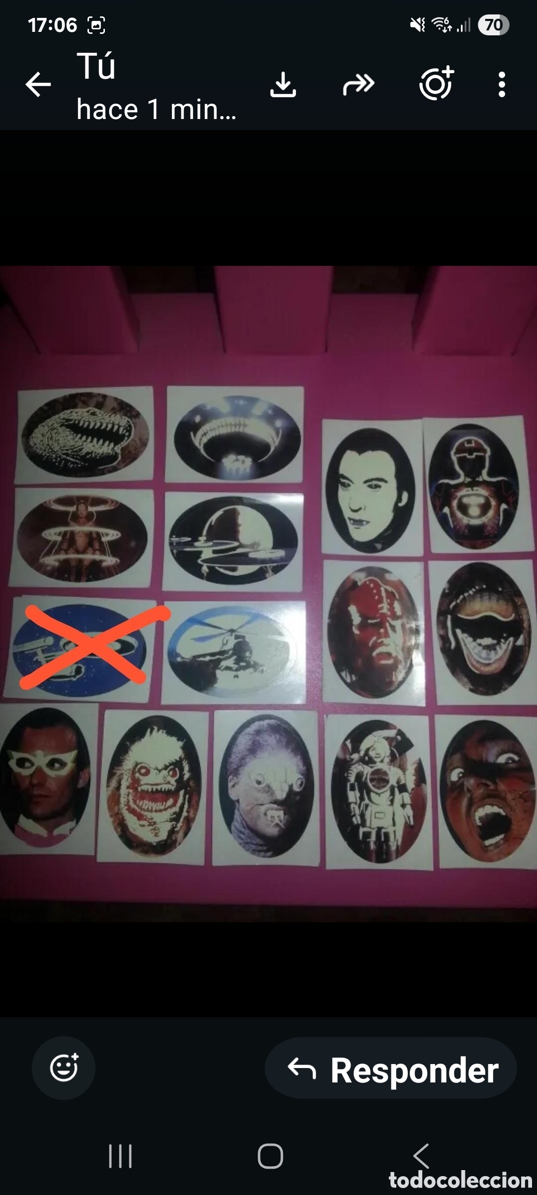 Collectable Antique Stickers: Lote 15 cromos LUM&Iacute;NICOS de la colecci&oacute;n EFECTOS ESPECIALES (aston) sin numeraci&oacute;n