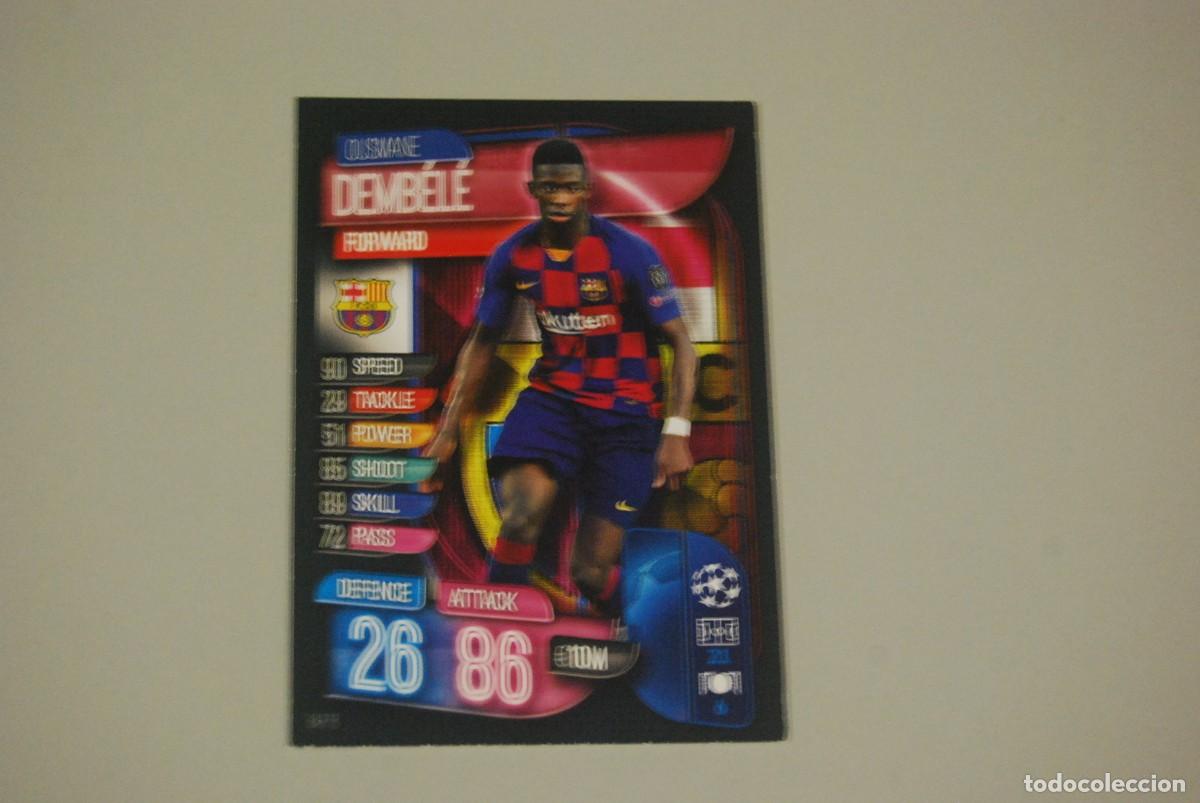 Coleccionismo cromos antiguos: DEMBELE F.C. BARCELONA TOPPS MATCH ATTAX( LEER DESCRIPCION Y VER FOTOS)