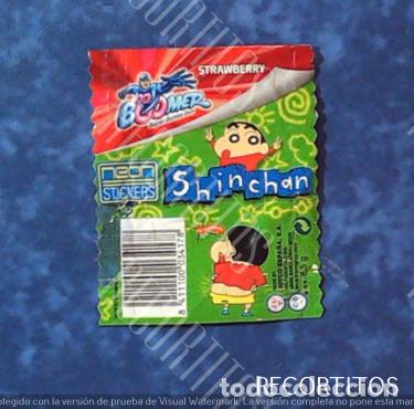 Collectable Antique Stickers: CROMO CHICLE CHICLES SHIN CHAN SHINCHAN BOOMER NEON STICKERS ENVOLTORIO