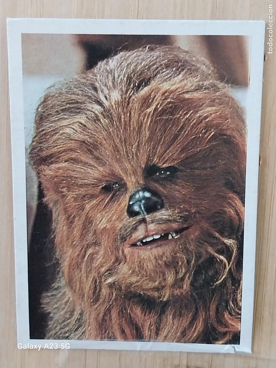Coleccionismo cromos antiguos: RETORNO JEDI STAR WARS PACOSA DOS 1983 CROMO 29 CHEWBACCA RECUPERADO ORIGINAL