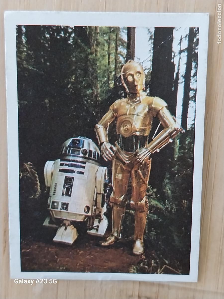 Coleccionismo cromos antiguos: RETORNO JEDI STAR WARS PACOSA DOS 1983 CROMO 30 C3PO R2D2 RECUPERADO ORIGINAL