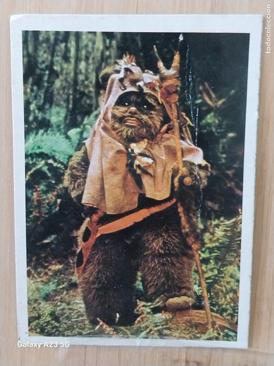 Coleccionismo cromos antiguos: RETORNO JEDI STAR WARS PACOSA DOS 1983 CROMO 31 PAPLOO EWOKS RECUPERADO ORIGINAL