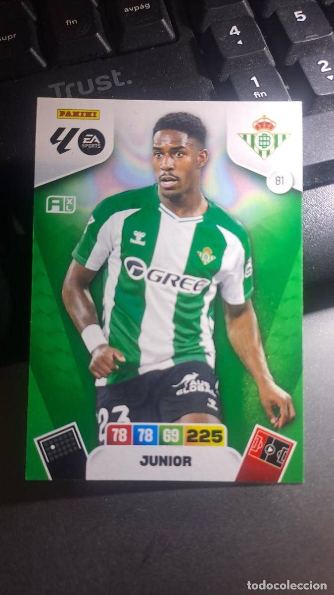Coleccionismo cromos antiguos: ADRENALYN XL JUNIOR 81 BETIS CROMO LIGA 2025 2026 25 26 PANINI